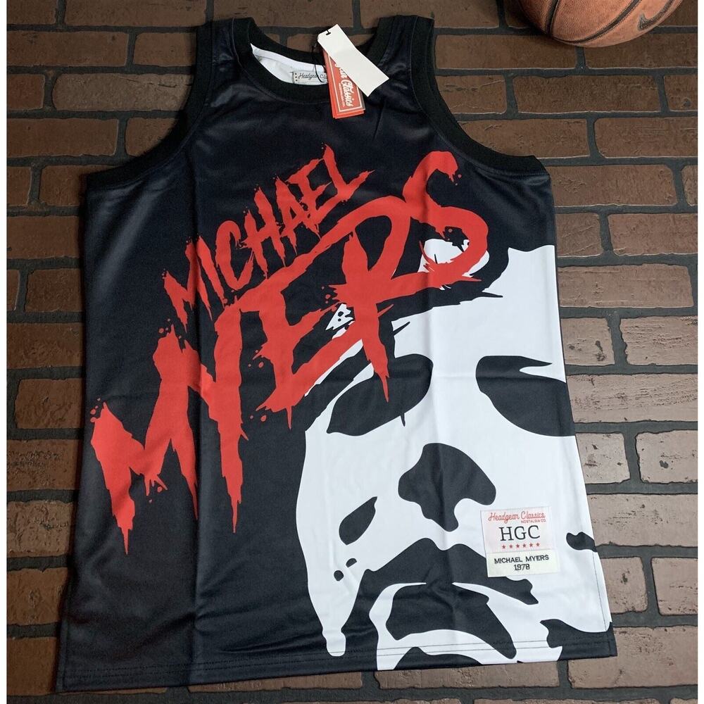 MICHAEL MYERS Headgear Classics Basketball Jersey ~Never‎ Worn~ L XL